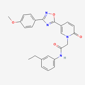molecular formula C24H22N4O4 B2446979 N-(3-乙基苯基)-2-(5-(3-(4-甲氧基苯基)-1,2,4-噁二唑-5-基)-2-氧代吡啶-1(2H)-基)乙酰胺 CAS No. 1251572-21-0