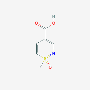 molecular formula C6H7NO3S B2446986 1-Methyl-1-oxo-1,2-thiazine-4-carboxylic acid CAS No. 88628-87-9