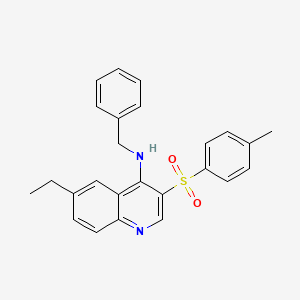 molecular formula C25H24N2O2S B2447010 N-苄基-6-乙基-3-对甲苯磺酰喹啉-4-胺 CAS No. 895646-69-2