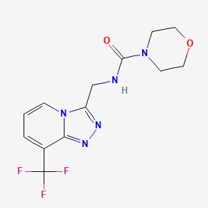 N-((8-(trifluoromethyl)-[1,2,4]triazolo[4,3-a]pyridin-3-yl)methyl)morpholine-4-carboxamide