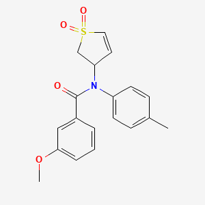 N-(1,1-dioxido-2,3-dihydrothien-3-yl)-3-methoxy-N-(4-methylphenyl)benzamide
