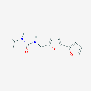 molecular formula C13H16N2O3 B2447035 1-([2,2'-Bifuran]-5-ylmethyl)-3-isopropylurea CAS No. 2034252-67-8