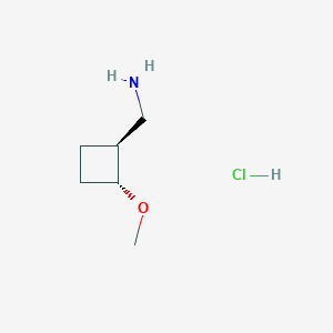 molecular formula C6H14ClNO B2447036 [(1S,2R)-2-Methoxycyclobutyl]methanamine;hydrochloride CAS No. 2503156-01-0