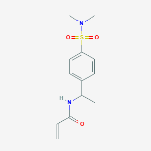N-[1-[4-(Dimethylsulfamoyl)phenyl]ethyl]prop-2-enamide