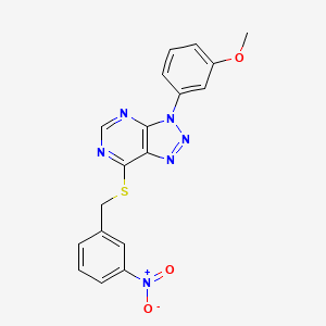 3-(3-methoxyphenyl)-7-((3-nitrobenzyl)thio)-3H-[1,2,3]triazolo[4,5-d]pyrimidine