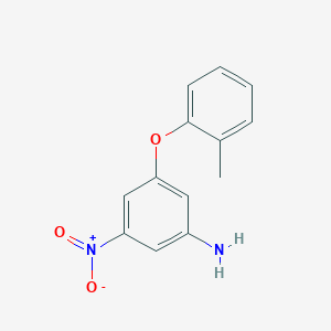 molecular formula C13H12N2O3 B2447078 3-(2-Methylphenoxy)-5-nitroaniline CAS No. 208122-68-3