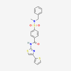 4-(N-benzyl-N-methylsulfamoyl)-N-(4-(thiophen-2-yl)thiazol-2-yl)benzamide