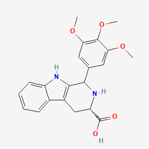 molecular formula C21H22N2O5 B2447107 (3S)-1-(3,4,5-trimethoxyphenyl)-2,3,4,9-tetrahydro-1H-pyrido[3,4-b]indole-3-carboxylic acid CAS No. 1015792-20-7