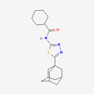 N-[5-(1-adamantyl)-1,3,4-thiadiazol-2-yl]cyclohexanecarboxamide