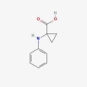 molecular formula C10H11NO2 B2447112 1-(Phenylamino)cyclopropane-1-carboxylic acid CAS No. 210576-54-8