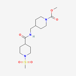 Methyl 4-((1-(methylsulfonyl)piperidine-4-carboxamido)methyl)piperidine-1-carboxylate