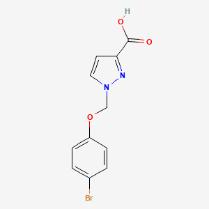 1-[(4-bromophenoxy)methyl]-1H-pyrazole-3-carboxylic acid