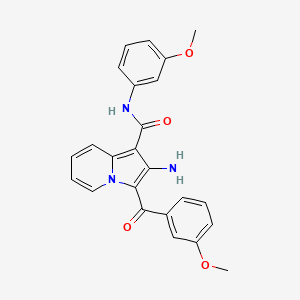 2-amino-3-(3-methoxybenzoyl)-N-(3-methoxyphenyl)indolizine-1-carboxamide