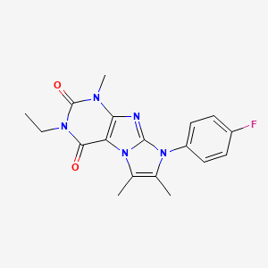 3-ethyl-8-(4-fluorophenyl)-1,6,7-trimethyl-1H-imidazo[2,1-f]purine-2,4(3H,8H)-dione