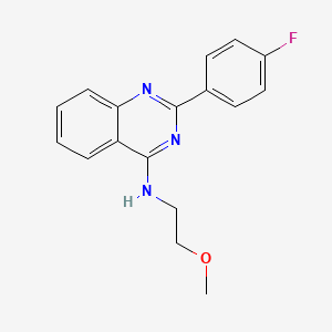2-(4-fluorophenyl)-N-(2-methoxyethyl)quinazolin-4-amine