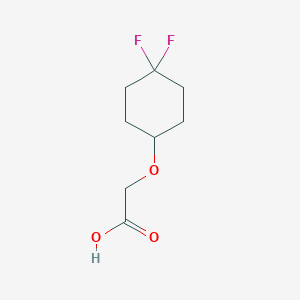 molecular formula C8H12F2O3 B2447172 2-(4,4-Difluorocyclohexyl)oxyacetic acid CAS No. 2143162-86-9