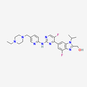 molecular formula C27H32F2N8O B2447173 阿贝西利代谢物 M20 CAS No. 2138499-06-4