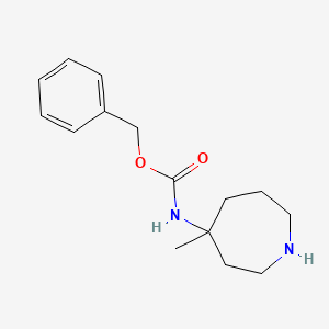 molecular formula C15H22N2O2 B2447179 Benzyl (4-methylazepan-4-yl)carbamate CAS No. 1823865-41-3