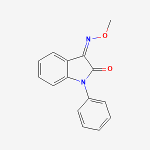 molecular formula C15H12N2O2 B2447181 (3Z)-3-methoxyimino-1-phenylindol-2-one CAS No. 136622-74-7