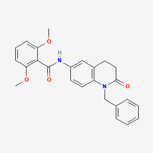 molecular formula C25H24N2O4 B2447192 N-(1-benzyl-2-oxo-1,2,3,4-tetrahydroquinolin-6-yl)-2,6-dimethoxybenzamide CAS No. 955220-11-8