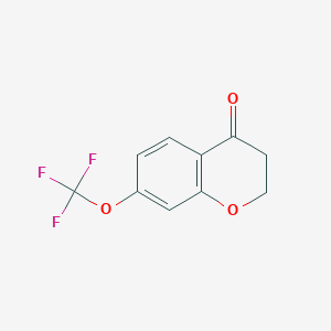 molecular formula C10H7F3O3 B2447198 7-(三氟甲氧基)色满-4-酮 CAS No. 340825-26-5