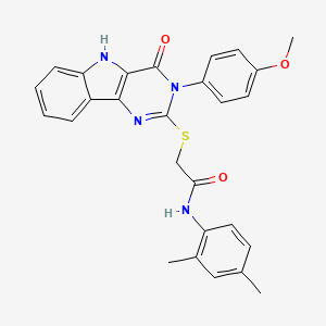 N-(2,4-dimethylphenyl)-2-((3-(4-methoxyphenyl)-4-oxo-4,5-dihydro-3H-pyrimido[5,4-b]indol-2-yl)thio)acetamide