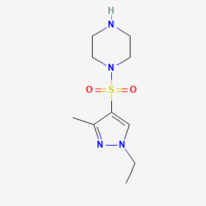 1-((1-Ethyl-3-methyl-1H-pyrazol-4-yl)sulfonyl)piperazine
