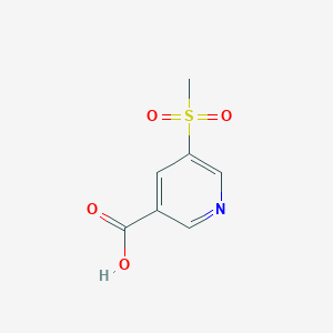 molecular formula C7H7NO4S B2447233 5-(Methylsulfonyl)nicotinic acid CAS No. 893723-59-6