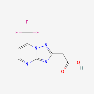 [7-(Trifluoromethyl)[1,2,4]triazolo[1,5-a]pyrimidin-2-yl]acetic acid