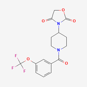3-(1-(3-(Trifluoromethoxy)benzoyl)piperidin-4-yl)oxazolidine-2,4-dione