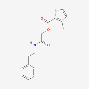 [(2-Phenylethyl)carbamoyl]methyl 3-methylthiophene-2-carboxylate