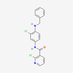molecular formula C19H15Cl2N3O B2447247 N-[4-(benzylamino)-3-chlorophenyl]-2-chloropyridine-3-carboxamide CAS No. 1808528-30-4