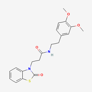 N-[2-(3,4-dimethoxyphenyl)ethyl]-3-(2-oxo-1,3-benzothiazol-3(2H)-yl)propanamide
