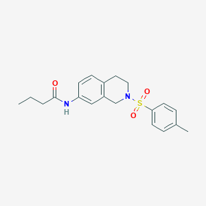 molecular formula C20H24N2O3S B2447256 N-(2-tosyl-1,2,3,4-tetrahydroisoquinolin-7-yl)butyramide CAS No. 954679-31-3