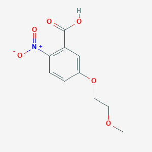 molecular formula C10H11NO6 B2447288 5-(2-Methoxyethoxy)-2-nitrobenzoic acid CAS No. 78361-13-4