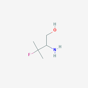 molecular formula C5H12FNO B2447291 2-氨基-3-氟-3-甲基丁醇 CAS No. 202521-89-9