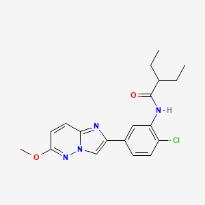 N-(2-chloro-5-(6-methoxyimidazo[1,2-b]pyridazin-2-yl)phenyl)-2-ethylbutanamide