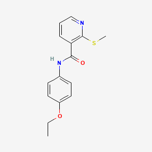 molecular formula C15H16N2O2S B2447301 N-(4-ethoxyphenyl)-2-(methylthio)nicotinamide CAS No. 877156-14-4