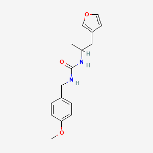 molecular formula C16H20N2O3 B2447302 1-(1-(Furan-3-yl)propan-2-yl)-3-(4-methoxybenzyl)urea CAS No. 1790197-51-1