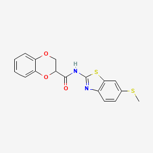 N-(6-(methylthio)benzo[d]thiazol-2-yl)-2,3-dihydrobenzo[b][1,4]dioxine-2-carboxamide