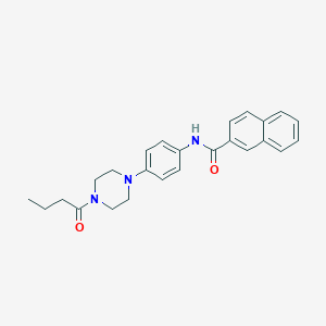 N-[4-(4-butanoylpiperazin-1-yl)phenyl]naphthalene-2-carboxamide