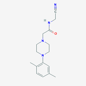 molecular formula C16H22N4O B2447316 N-(Cyanomethyl)-2-[4-(2,5-dimethylphenyl)piperazin-1-yl]acetamide CAS No. 2262420-09-5