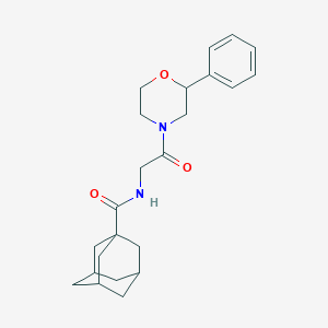 molecular formula C23H30N2O3 B2447324 (3r,5r,7r)-N-(2-oxo-2-(2-phenylmorpholino)ethyl)adamantane-1-carboxamide CAS No. 953985-16-5