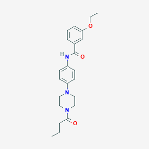 molecular formula C23H29N3O3 B244736 N-[4-(4-butanoylpiperazin-1-yl)phenyl]-3-ethoxybenzamide 