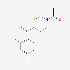 molecular formula C16H21NO2 B2447366 1-[4-(2,4-Dimethylbenzoyl)piperidin-1-yl]ethan-1-one CAS No. 1267642-46-5