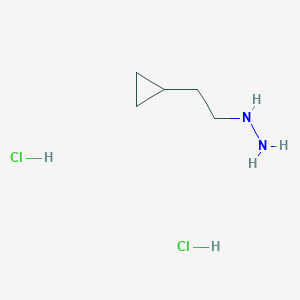 molecular formula C5H14Cl2N2 B2447370 (2-Cyclopropylethyl)hydrazine dihydrochloride CAS No. 1355355-88-2