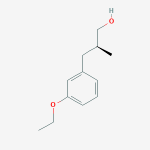 molecular formula C12H18O2 B2447383 (2S)-3-(3-Ethoxyphenyl)-2-methylpropan-1-ol CAS No. 2248200-01-1