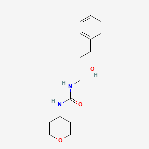 molecular formula C17H26N2O3 B2447387 1-(2-hydroxy-2-methyl-4-phenylbutyl)-3-(tetrahydro-2H-pyran-4-yl)urea CAS No. 2034621-82-2