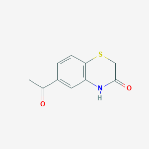 molecular formula C10H9NO2S B2447406 6-Acetyl-2H-benzo[b][1,4]thiazin-3(4H)-one CAS No. 91119-38-9