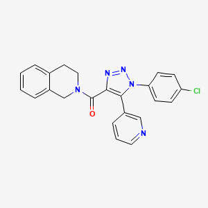 molecular formula C23H18ClN5O B2447438 7-{[3-oxo-3-(4-phenylpiperazin-1-yl)propyl]sulfonyl}-2,3-dihydro-1,5-benzothiazepin-4(5H)-one CAS No. 1207027-60-8